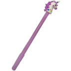 Кулькова ручка з насадкою Єдиноріг ЛИДЕР асорті, пише синім №1101-А