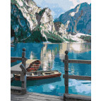 Картина  по номер. на холсті 40*50см Идейка КН2763 Гірський спокій