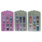 Закладки для книг магнітні ЛИДЕР 6шт. Звірята асорті 2019-5