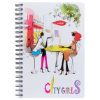 Зошит спіраль А4 120арк пласт. обл. 3 розд. YES City Girls 681760