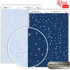 Папір для дизайну Rosa Talent А4 200г/м матовий двостор. з тисненням Silver Drops 5318090