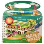 Книжка-розмальовка 14*20см ЛИДЕР 4арк водяна розмальовка з маркером №211-4/BH3-10