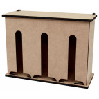 Заготовка МДФ Органайзер для чаю 3 комірки 25*10*19см ROSA Talent 2862112