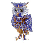 Модель 3D дерев'янна сборна WoodCraft XG-G027H Сова 10,5*17,5*11,5см