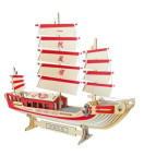 Модель 3D дерев'янна сборна WoodCraft XA-G004H Вітрильник-2 32*11,9*25,8см