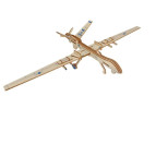 Модель 3D дерев'янна сборна WoodCraft XA-G028H Планєр 26,8*54,1*12см