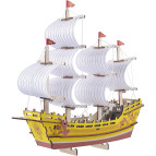 Модель 3D дерев'янна сборна WoodCraft XA-G043H Вітрильник-3 38,5*9*33см