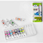 Гуаш набір 12кол. по 9мл в тубах 37143