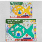 Спірограф-трафарет 20см, Igrushki7 Рибка асорті 802