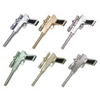 Гелева ручка з насадкою Пістолет з ліхтариком асорті, пише синім №500-2