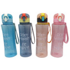 Пляшка для води Лидер 600мл Dont Worry Be Happy мікс 1376