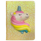 Блокнот з Сквіш Єдиноріг А6 80арк, асорті 6059