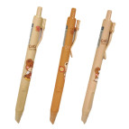 Перова ручка ЛИДЕР Ведмідь закрите перо, кнопка, капсула з чорнилом що стирається, асорті 5011М