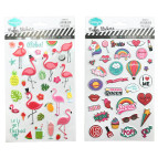 Наліпки дитячі ООПТ 21*14,5см 3D асорті YCLH-0**