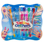 Ручки-тату гелеві набір 6кол. ЛИДЕР Tattoo 8018