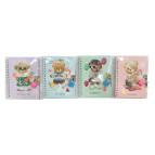 Блокнот с замком 11*15см ЛИДЕР 50арк Ведмедик, асорті №64962