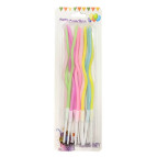 Свічки-набір для торта Party Candles 12 свічок по 13см Спираль макарун А6/YH378-1/12075-2090