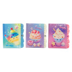 Блокнот з замком А6 50арк ЛИДЕР Смаколики кодовий замок 64K-C-0278