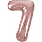 Повітряна кулька ООПТ Цифра-7 75см 1шт, золото рожеве 9537rg-7