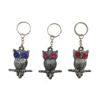 Брелок Метал Сова 5см асорті №MT0021