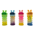 Іграшка антістрес Слайм (Лізун) №721-10 Crystal Mud у баночці 16/11*5см Зайчик космонавт