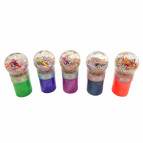 Іграшка антістрес Слайм (Лізун) №721-1 Crystal Mud у баночці 15/8*5,5см з блискитками та іграшкою Літак