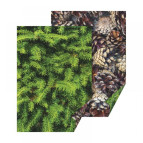 Папір для скрапбукінга Heyda А4 300г/м2 204772256 двосторонній Ялинка - Шишки