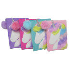 Блокнот Пухнастий Єдиноріг А5 80арк хутряна кулька ЛИДЕР МЕХ асорті M-073