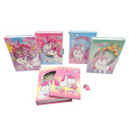 Блокнот с замком А5 в карт кор ТВП Unicorn magic YH32K-B0145/2422