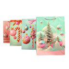 Пакет подарунковий паперовий 18*23*10см Новорічний 523-S