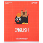 Зошит шкільний предметний Англійська мова А5+ 48арк Kite, лінія. Cat K23-240-18
