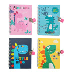 Блокнот с замком 13*18см ООПТ 45арк Динозаври, асорті S32K-018