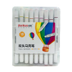 Маркер двустор. SketchMarker Zuixua для паперу набір 18шт круглі ZX-600-18/8800-18 пласт. бокс