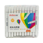 Маркер двустор. SketchMarker Zuixua для паперу набір 24шт круглі ZX-600-24/8800-24 пласт. бокс