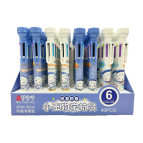 Кулькова ручка 6-ти кольорова Aodemei зі штампиком мікс ADM-15234