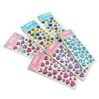 Наліпки дитячі ЛИДЕР №ST-1905 9*18см Серця об'ємні, асорті