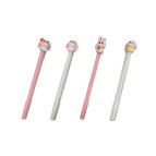 Кулькова ручка з насадкою Зайченя ЛИДЕР асорті, пише синім №098-А