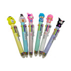 Кулькова ручка з насадкою 8-ми кольорова Друзі Куромі Kuromi мікс HLL-8808-F