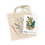 Сумка-шопєр бавовна, розмальовка, 38*42см ручка 60см ROSA Talent 220 г/кв.м Казкове листя N0003637