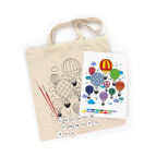 Сумка-шопєр бавовна, розмальовка, 38*42см ручка 60см ROSA Talent 220 г/кв.м Повітряні кулі N0003639