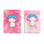 Блокнот з Сквіш Друзі Kuromi А5 80арк Пухнастий, Хутро (мех), асорті СК-М-013