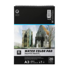 Альбом для акварелі А3 20арк 200г/м2 Art Nation WaterCoLorPad на спіралі 6004-W
