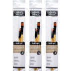Набір пензлів для акрилу Art Nation Artist Brush 3шт. №4,4,12 AS330-3