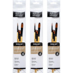 Набір пензлів для акрилу Art Nation Artist Brush 4шт. №2,4,4,10 AS440-2