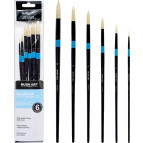 Набір пензлів для олії Art Nation Artist Brush 6шт. кругла LO59066-3