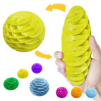 Іграшка антистрес Fidget Worm 7*15см хробак куля 70мм сітка 715