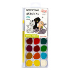 Акварельні фарби 24кол. Rosa Kids Cats з/п 301205