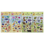 Наліпки дитячі Лидер №ST-4604 10*24см Мікс об'ємні - дуті, асорті