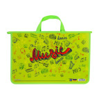 Портфель А4 Cool For School пластик на блискавці 2 вітділ. Ноти CF31631-01