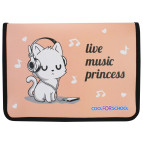 Папка B5 пластик. Cool For School на блискавці  Princess CF32001-02